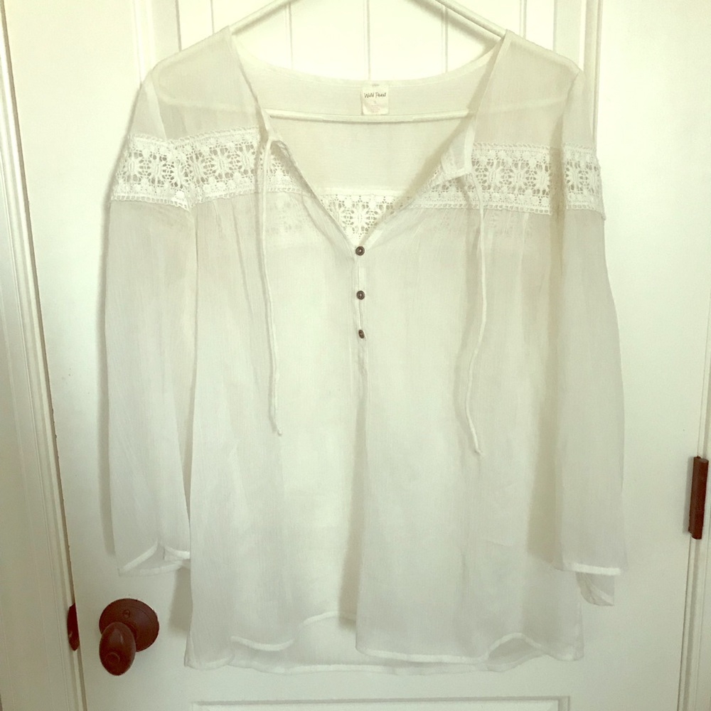 Boutique sheer flowy top